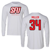 Saint Francis University (Pennsylvania) Football White Long Sleeve - #34 Manny Miller