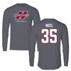 Henderson State University Football Gray Long Sleeve  - #35 Jakob Neel