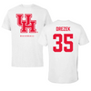 University of Houston Baseball White Tee  - #35 Graysen Drezek