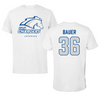 University of Alabama in Huntsville Lacrosse White Tee - #36 Andrew Bauer