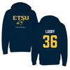 East Tennessee State University Football Navy Hoodie  - #36 Cannon Lusby