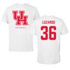 University of Houston Baseball White Tee  - #36 Diego Luzardo