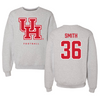 University of Houston Football Gray Crewneck  - #36 Sherman Smith