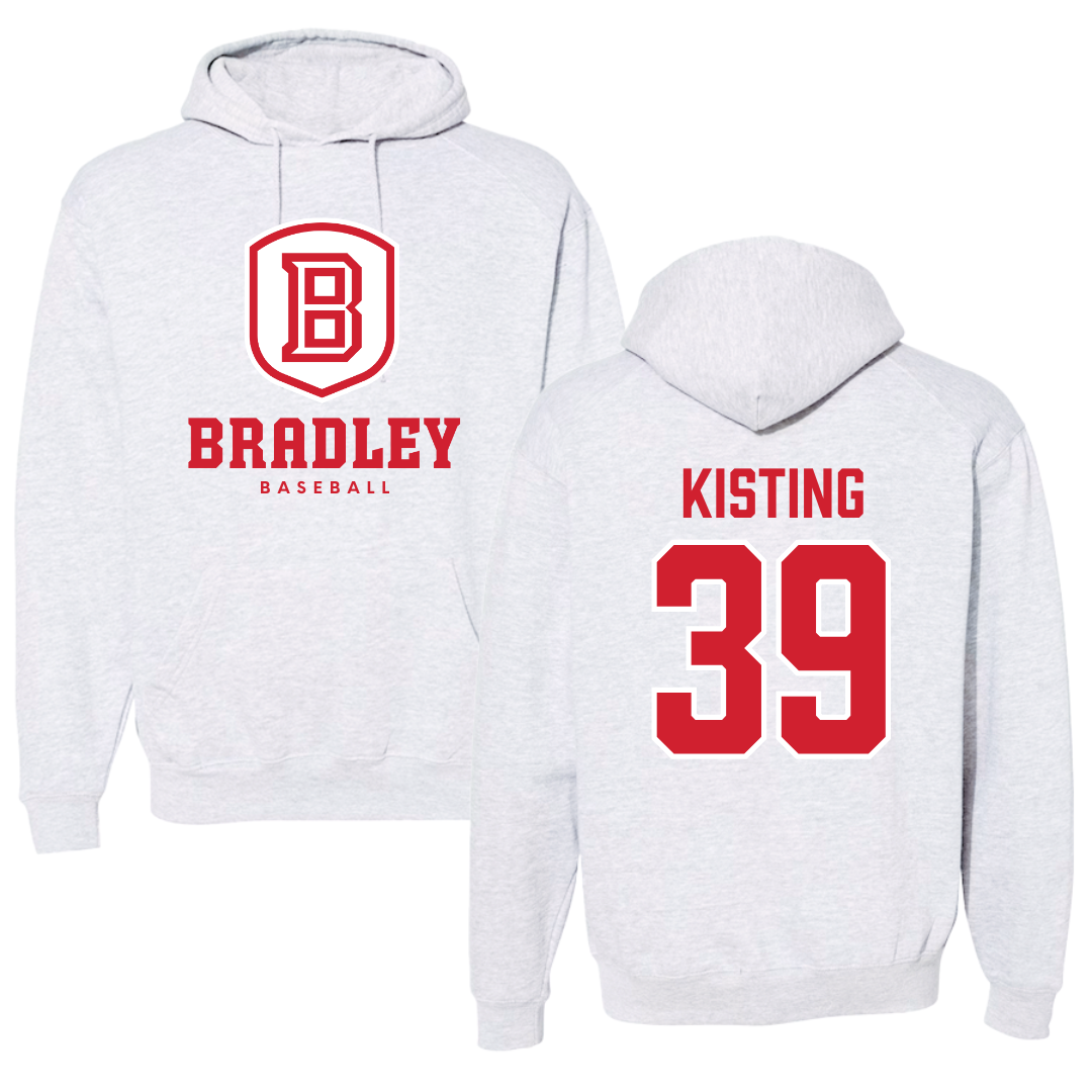 Hoodie | Gray Bradley Kisting University Jacob Baseball | #39 Influxer