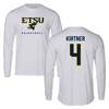 East Tennessee State University Basketball White Long Sleeve  - #4 Meleah Kirtner