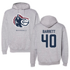 Fairleigh Dickinson University-Metropolitan Campus Baseball Gray Hoodie  - #40 Ian Barrett