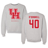 University of Houston Baseball Gray Crewneck  - #40 Brendan O'Donnell