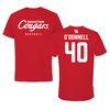 University of Houston Baseball Red Tee  - #40 Brendan O'Donnell