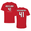 Saint Francis University (Pennsylvania) Football Red Tee - #41 Gavin Hockenberry
