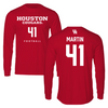 University of Houston Football Red Long Sleeve  - #41 Jack Martin