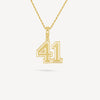 Gold Presidents Pendant and Chain - #41 Jack Martin