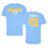 Long Island University Football Carolina Blue Tee - #43 Oumar Berete