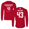 University of Houston Baseball Red Long Sleeve  - #43 Bryson Walker