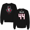 Austin Peay State University Football Black Mascot Crewneck - #44 Kyan Miller