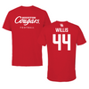 University of Houston Football Red Tee  - #44 Aaron Willis
