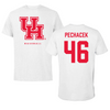 University of Houston Baseball White Tee  - #46 Riley Pechacek