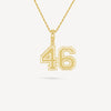 Gold Presidents Pendant and Chain - #46 Riley Pechacek