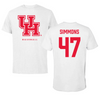 University of Houston Baseball White Tee  - #47 Logan Simmons