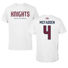 Fairleigh Dickinson University-Metropolitan Campus Volleyball White Tee  - #4 Dylan McFadden