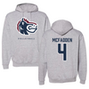 Fairleigh Dickinson University-Metropolitan Campus Volleyball Gray Hoodie  - #4 Dylan McFadden