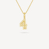 Gold Presidents Pendant and Chain - #4 Kentrell Pullian