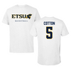 East Tennessee State University Basketball White Tee  - #5 Jaileyah Cotton