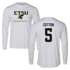 East Tennessee State University Basketball White Long Sleeve  - #5 Jaileyah Cotton