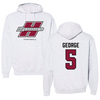 Henderson State University Football Gray Hoodie  - #5 Elijah George