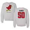 Illinois State University Football Gray Crewneck  - #50 Jalan Gaines