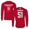University of Houston Baseball Red Long Sleeve  - #51 Cameron Edmonds