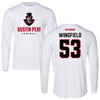 Austin Peay State University Football White Mascot Long Sleeve - #53 Christian Wingfield