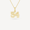 Gold Presidents Pendant and Chain - #54 Jaren Banks