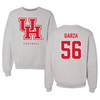 University of Houston Football Gray Crewneck  - #56 Jacob Garza