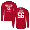 University of Houston Football Red Long Sleeve  - #56 Jacob Garza