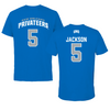 University of New Orleans Basketball Blue Jersey Tee - #5 Tyson Jackson