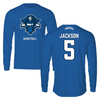 University of New Orleans Basketball Blue Long Sleeve  - #5 Tyson Jackson