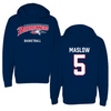 Metropolitan State University of Denver Basketball Navy Hoodie - #5 Ryan Maslow