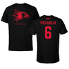 Southeast Missouri State University Football Black Tee  - #6 Henry Pickens III