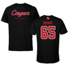 University of Houston Football Black Tee  - #65 Cayden Bowie