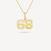 Gold Presidents Pendant and Chain - #68 Kaleb Davis