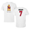 Lamar University Softball White Tee  - #7 Aubrey Brown