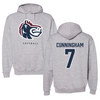 Fairleigh Dickinson University-Metropolitan Campus Softball Gray Hoodie  - #7 Riley Cunningham