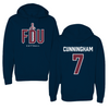 Fairleigh Dickinson University-Metropolitan Campus Softball Navy Hoodie  - #7 Riley Cunningham