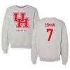 University of Houston Softball Gray Crewneck  - #7 Mandy Esman