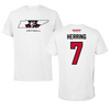 Austin Peay State University Softball White Mascot Tee - #7 Jaya Herring