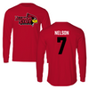Illinois State University Football Red Redbird Long Sleeve  - #7 Camo Nelson