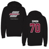 Henderson State University Football Black Hoodie  - #70 Avion Simon