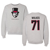 Austin Peay State University Football Gray Crewneck  - #71 Harrison Wilkes