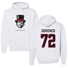 Austin Peay State University Football Gray Mascot Hoodie - #72 Jaiden Giovenco