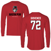 Austin Peay State University Football Red Mascot Long Sleeve - #72 Jaiden Giovenco